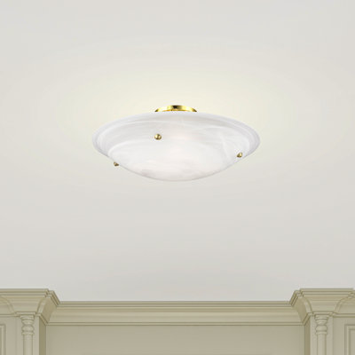 Aneudi Glass Semi Flush Mount