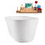 1491mm x 749.3mm Soaking Acrylic Bathtub-695092531