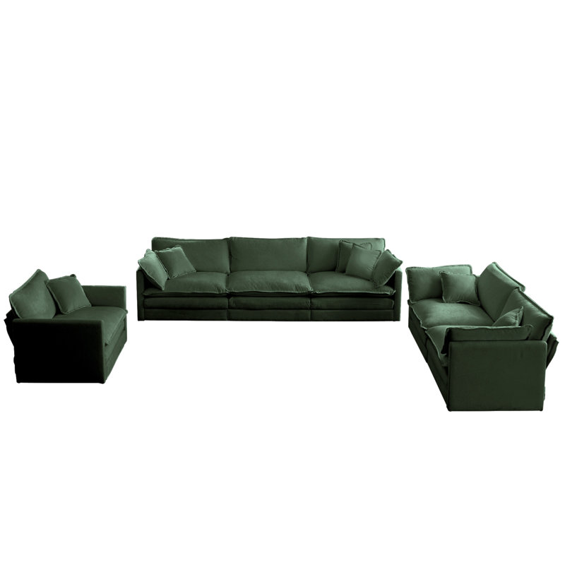 Modern Sofa Couch, Green