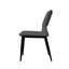 Ensemble de 2 chaises de salle à manger modernes et minimalistes en similicuir, dossier confortable, pieds en métal, convenant aux restaurants, cuisines et bureaux.-855784472