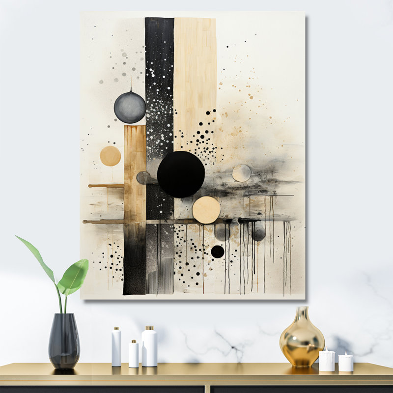 Monochromatique Fusion III - Collages abstraits, art mural, salon, H 20 po x l 12 po, Toile tendue