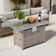 Rectangle Propane Smokeless Fire Pit Table with Hidden Fuel Tank