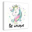 «Be Unique», impression sur papier licorne-47848651-47848663