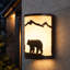 Applique murale encastrée de style chalet rustique