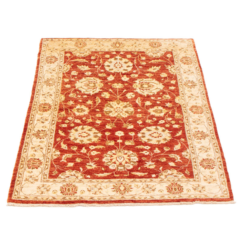 Tapis rouge foncé Chobi Finest 4 pi 0 po x 6 pi 1 po