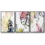 No Deckle Tropical Moderne II, ensemble de 3 toiles encadrées sur toile-97710850-97710851