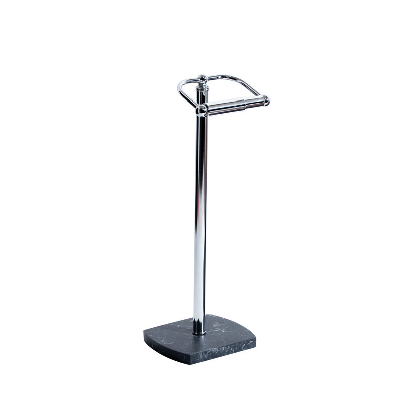 Cvetko Free Standing Toilet Paper Holder, Grey