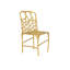 Chaise d'appoint Honeycomb Gold