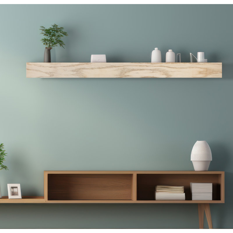 Emerald Lee Oak Floating Shelf, 6" H x 35" W x 5" D