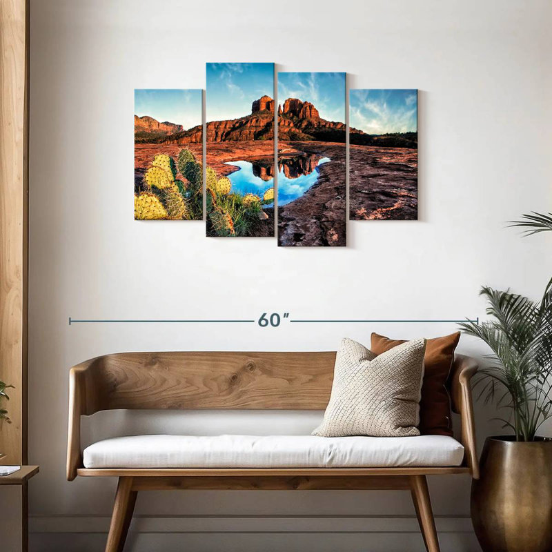 Cathédrale d'Alvord, rocher et réflexion Sedona AZ II, H 27 po x l 43 po