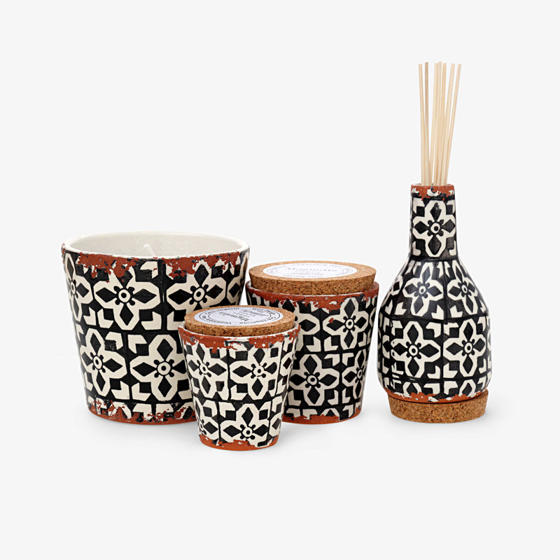 Scented Designer Candle, Black