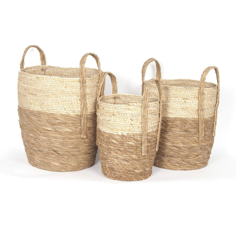 Panier en osier 3 pièces
