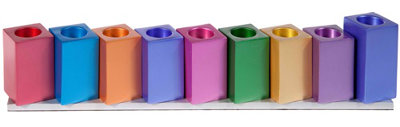 Anodized Rearrangable Menorah