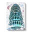 The Leaning Tower Of Pisa In Italy In Abstract - Wrapped Canvas Painting-55302412