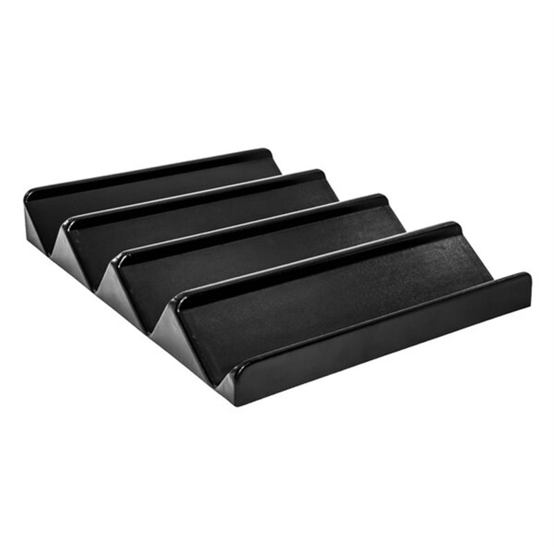 Marco Company Black Plastic 4-Step Bagged Produce Riser - 32" X 24" WS-568VEG3012BK