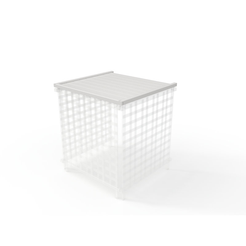 Enclo Privacy Screens 36 in. x 39 in. White Vinyl Liberty Lattice Solid Rooftop Accessory