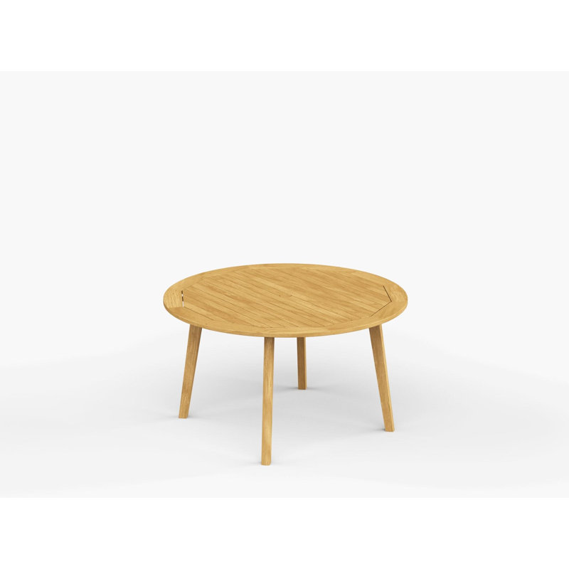 Foundations Outdoor Round Dining Table, Honey Brown