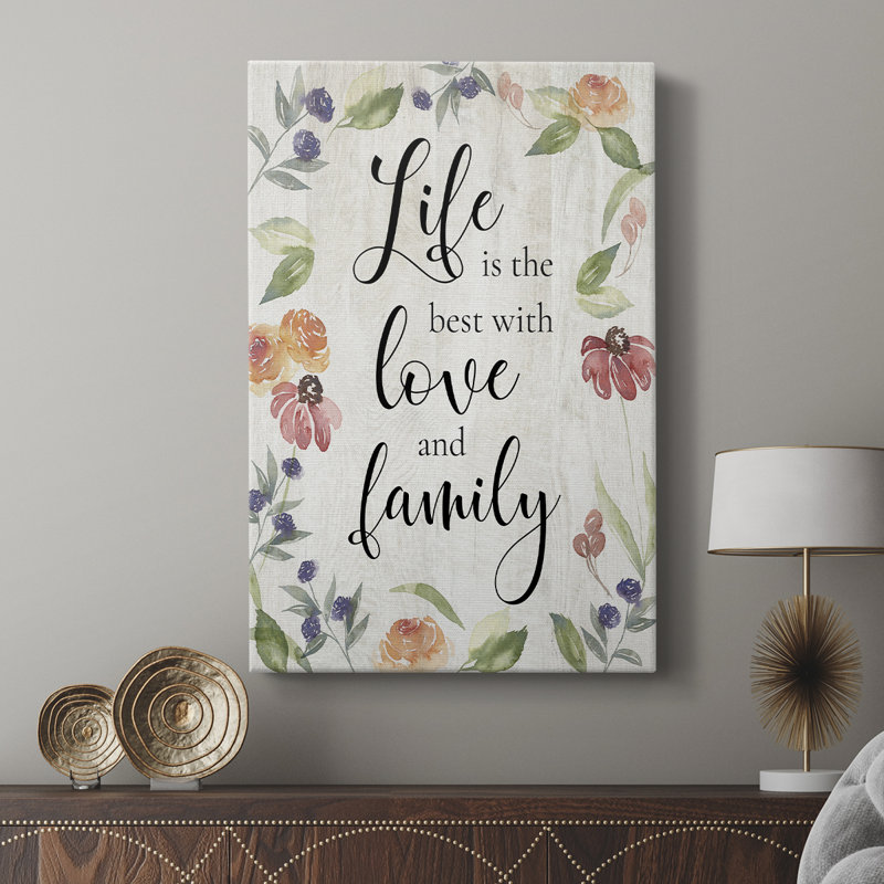 Life is the Best - Cavas de la galerie sur mesure, H 18 po x l 12 po