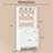 Modern Hall Tree With Shoe Storage And Coat Rack For Entryway, Entryway Organizer With 8 Shoe Cubbies & 8 Coat Hooks-825616368