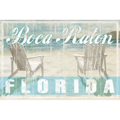 Living The Adir Chairs Boca Raton - Wrapped Canvas Print