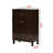 Ivy Brown Finish 1-Drawer & 3-Shelf Shoe Cabinet With Two Doors, 34.95" H X 23.16" W X 12.61" D