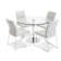 Pasha Sled Side Chair in Wool