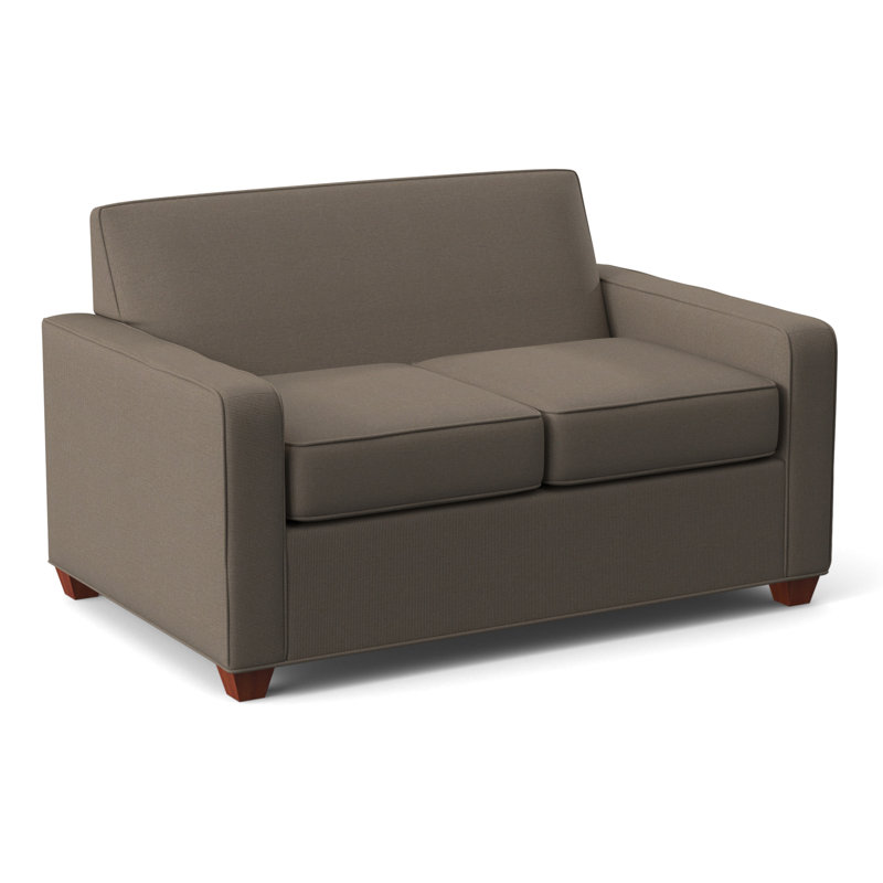Avery Loveseat Sofa, Ridgecrest Putty, BM Cherry