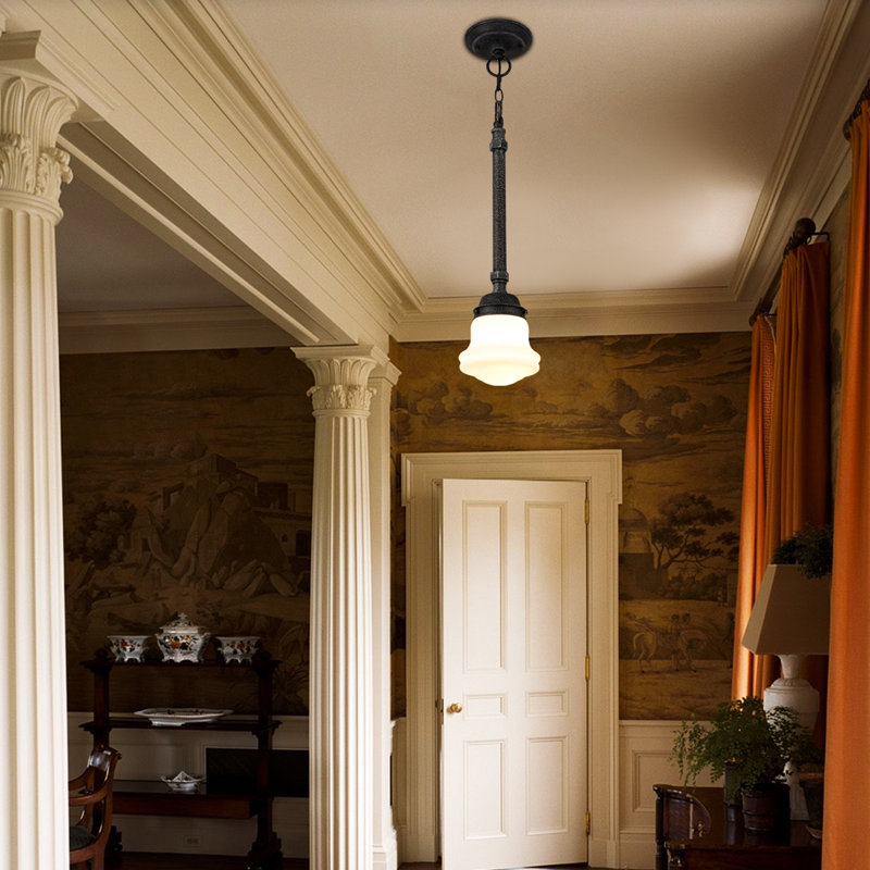 Luminaire suspendu simple à 1 lumière