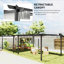 Auvent rétractable pour pergola 13 'x 13' avec structure en aluminium plus solide, abri extérieur pour parasol pour jardin, patio, cour, terrasse-107700523