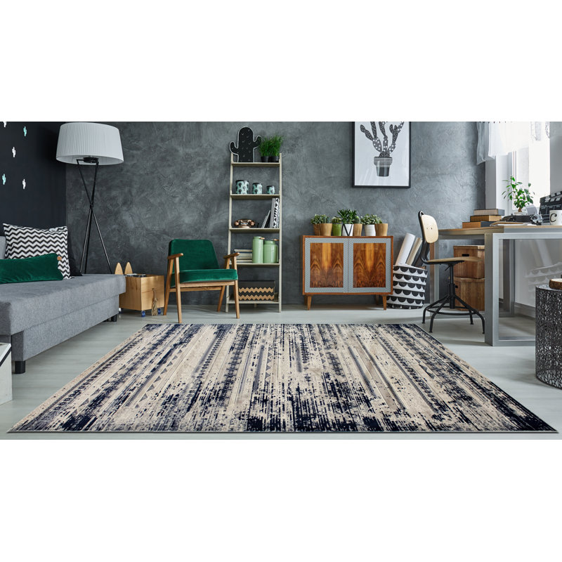 Matias Striped Indoor Rug, Rectangle 7'10" x 10'
