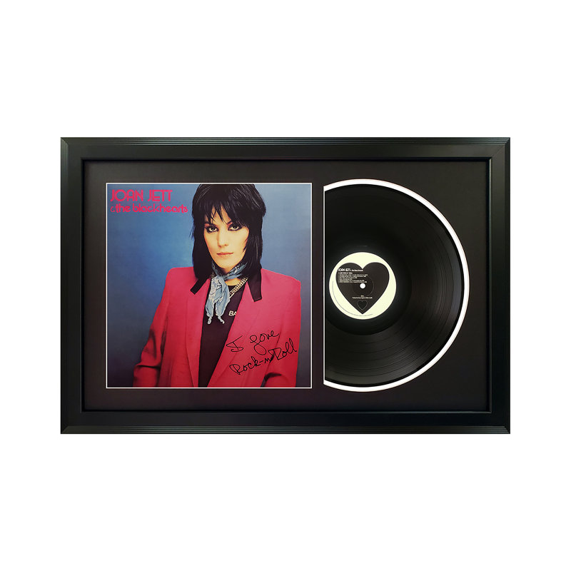 «I Love Rock 'n Roll» par Joan Jett, disque encadré avec passe-partout noir, Noir