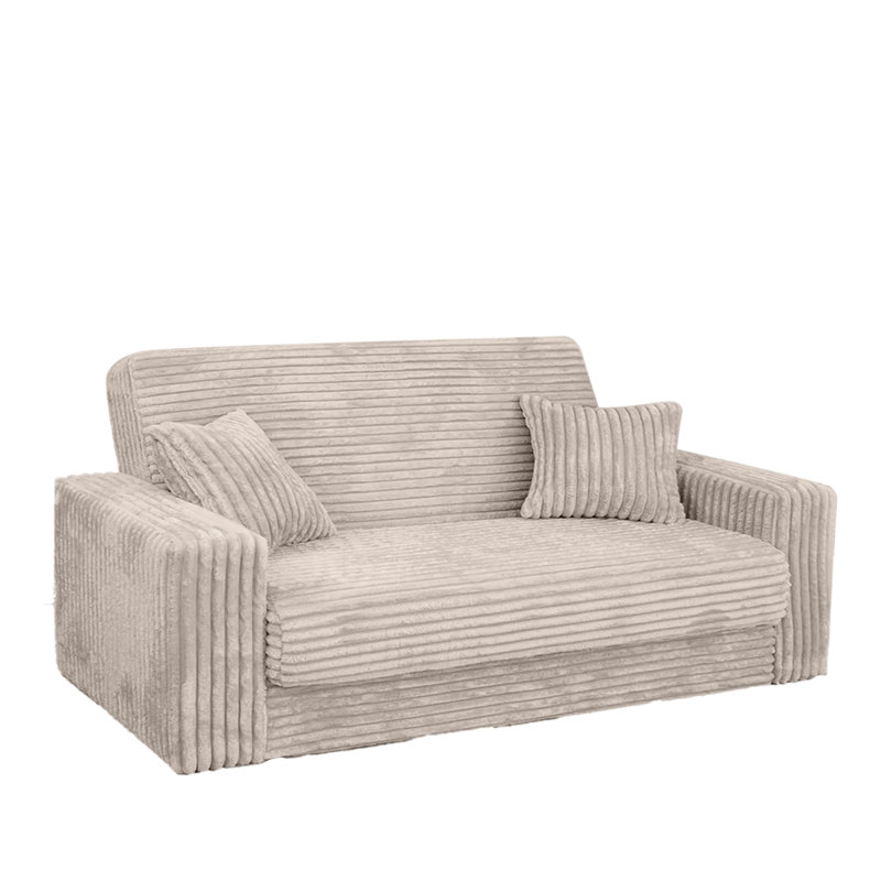 Monet Soft Loveseat, Silver, Beige