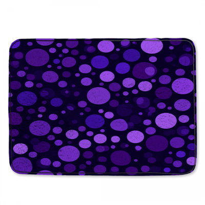 PolkaDots Bath Mat Pattern Bathroom Decor Modern