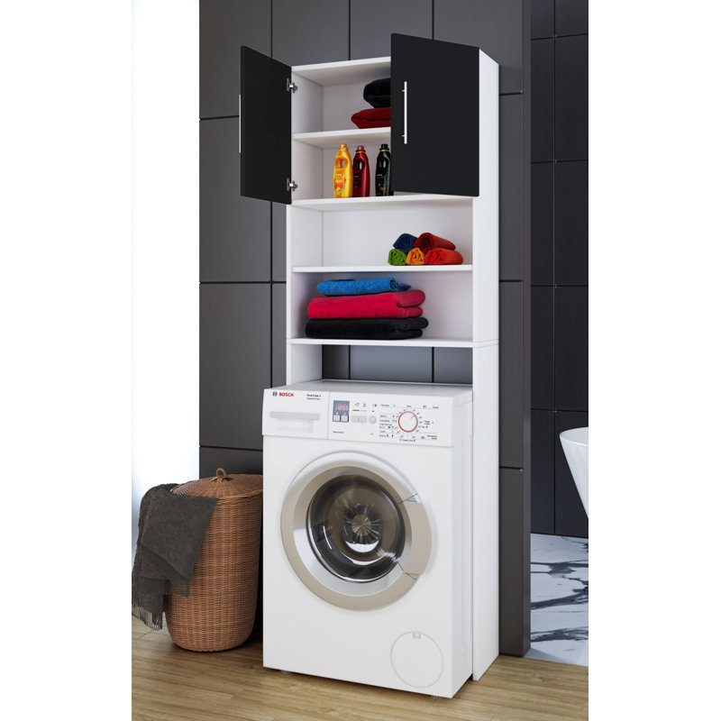 Eucptus Over The Toilet Storage, White/Black