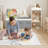 60" Kids Bookshelf with Reading Nook, Wooden Bookcase with Soft Seat Cushion, Movable Fabric Drawers & Storage Cubbies, Toy Organizer for Kids Room, Nursery, Bedroom, Playroom, Classroom, White