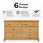 Commode 8 tiroirs Getrude