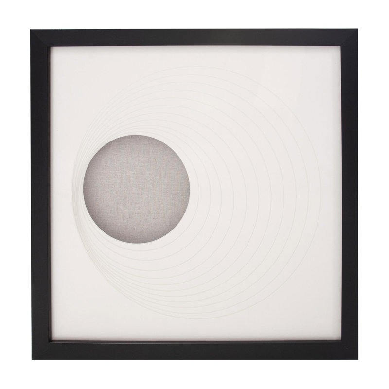 Dimensional Paper Circle Shadowbox Art