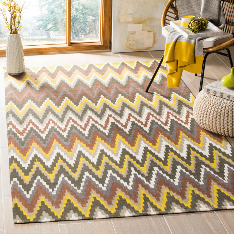 Tapis en coton tissé à la main Sonny Cedar Brook, Rectangle 7 pi 3 po x 9 pi 3 po