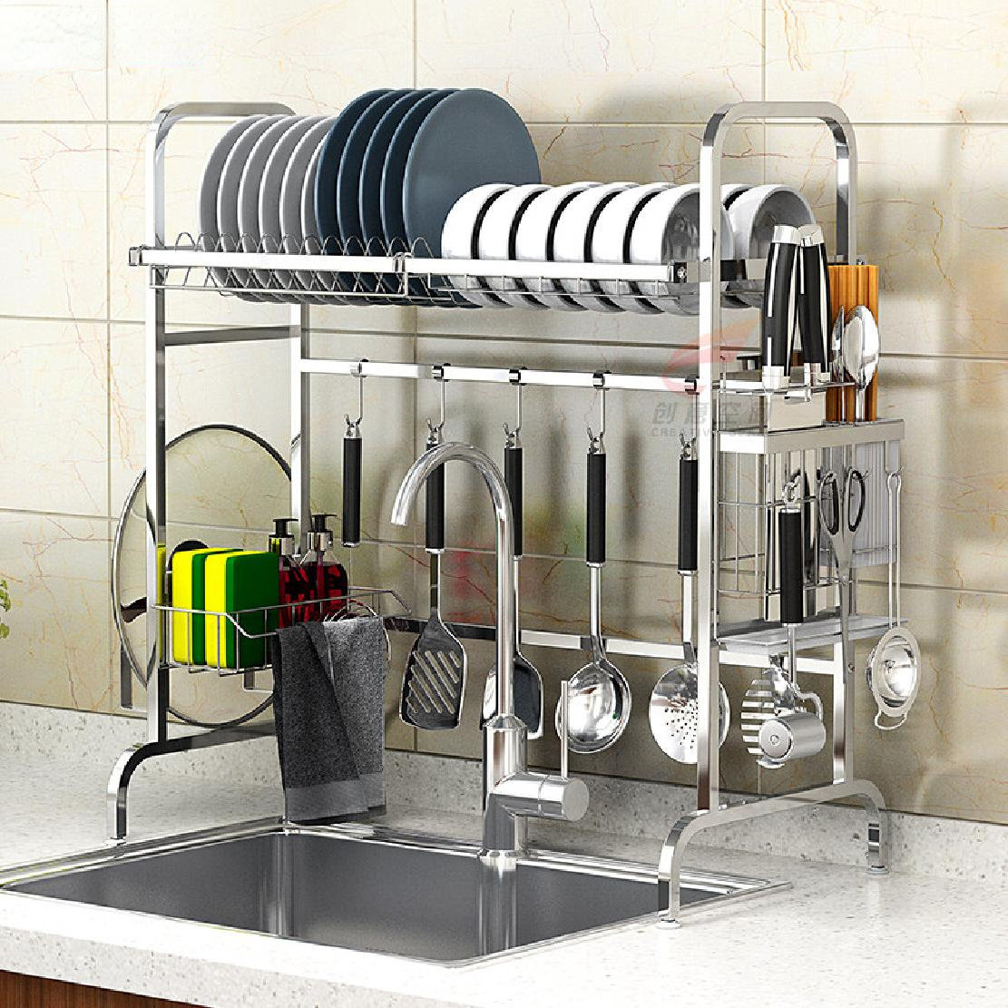 Captive Gala Carbon Steel over the Sink Dish Rack & Reviews