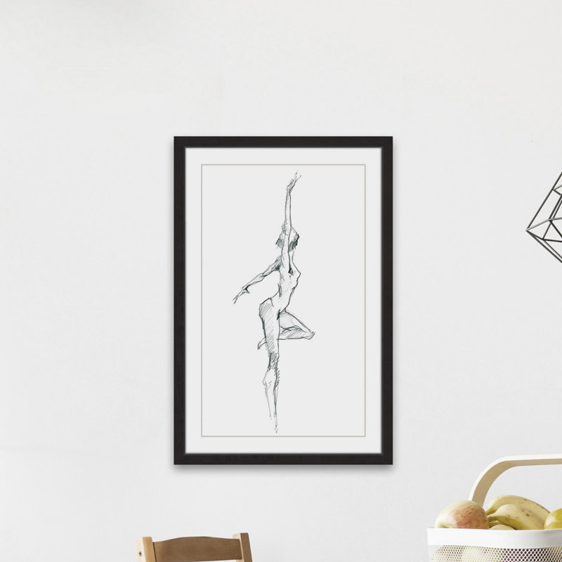 «Free Style» par Marmont Hill - peinture encadrée, H 30 po x l 20 po x P 1,5 po