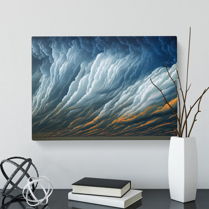 Painted Clouds - Wrapped Canvas Painting, 50cm H x 76cm W x 3cm D