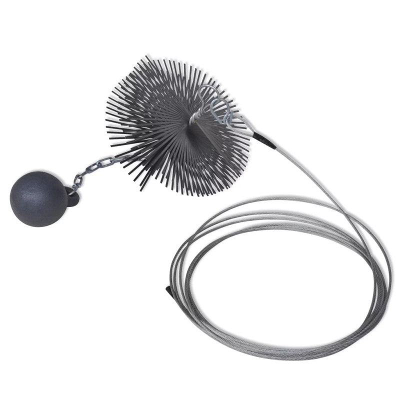 Josey Round Chimney Cleaning Brush, 5.91cm H x 5.91cm W x 25cm D