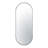 Capsule Wall Mirror - 24"W x 60"H Mirror - Black