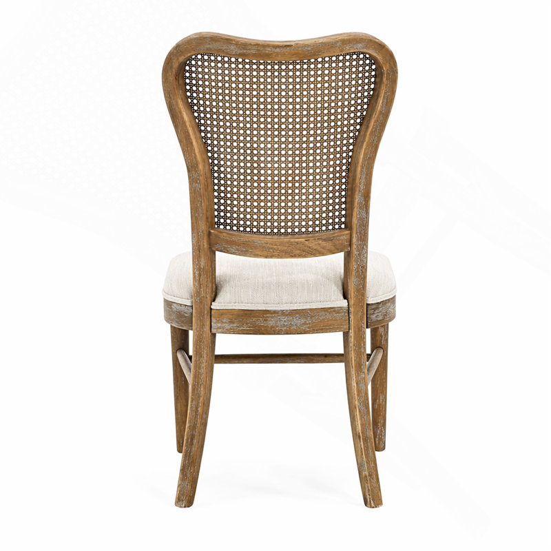 Dining Chair( Set Of 2 ), Cream, Brown