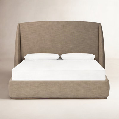 Hallward Wingback Oak Bed