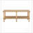 Modern 2-Tier TV Stand for Living Room Furniture,Rectangular Centre Table with Open Storage Shelf,Rounded Rubberwood legs,Stable and Durable,Easy Assembly