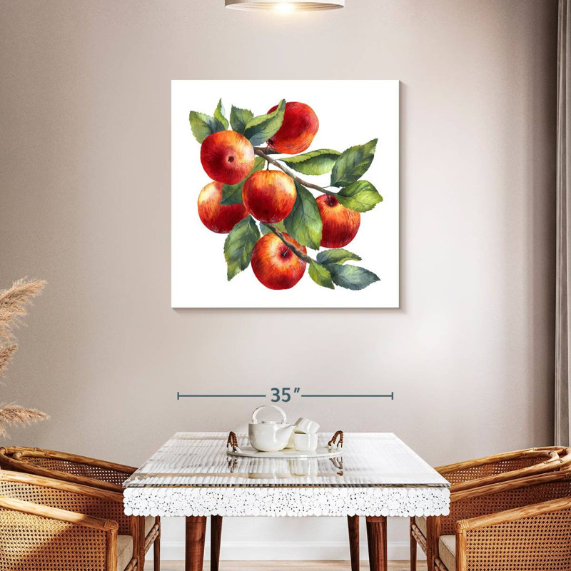 Yarlin Red Apples, 36" H x 36" W