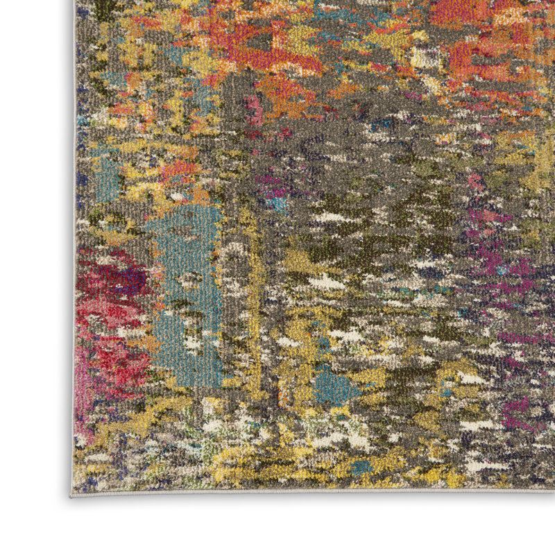 Abstract Indoor Rug, Rectangle 6'7" x 9'7"