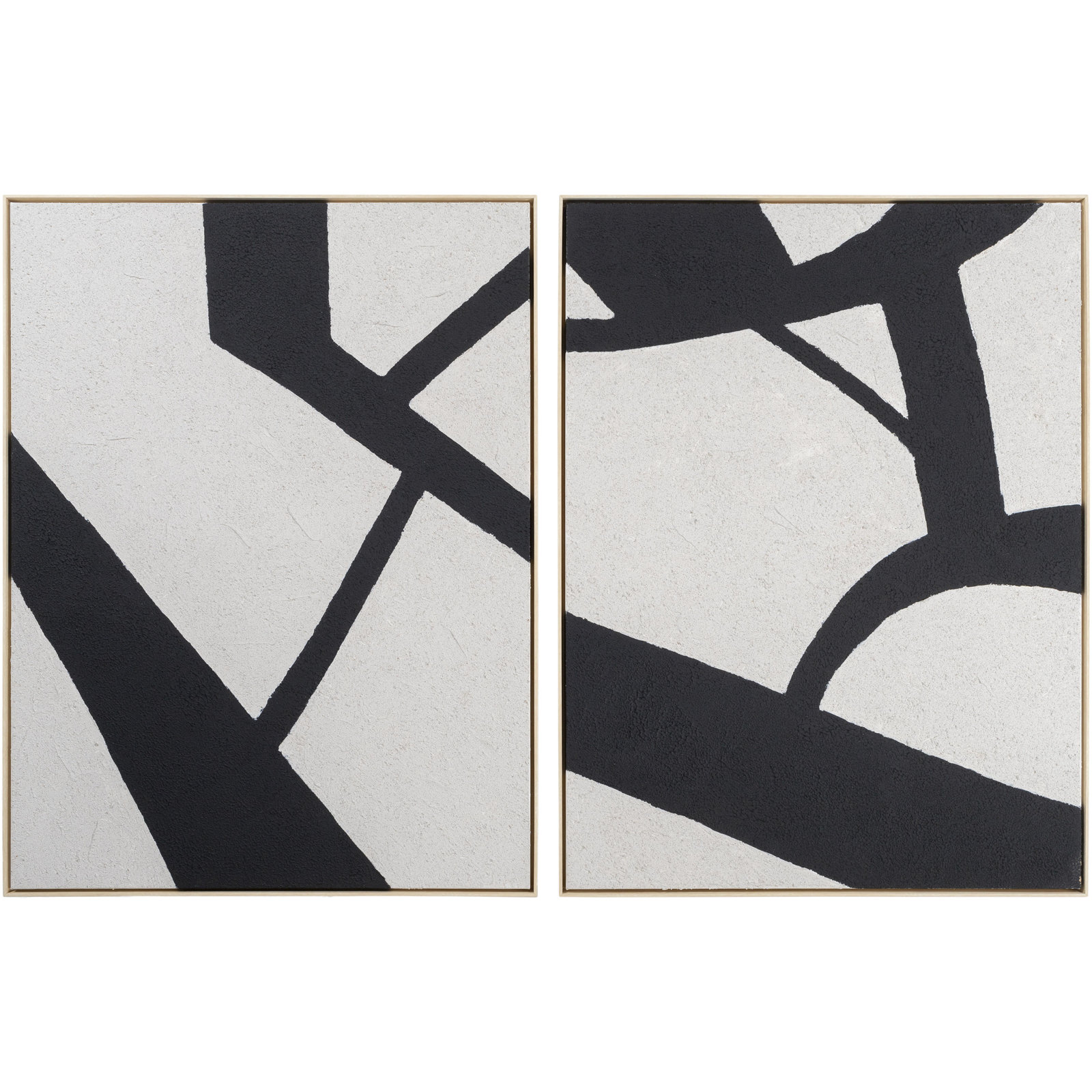 Lucero 2 Piece Graphic Art Set on Canvas, Brown Framed, 48" H x 36" W