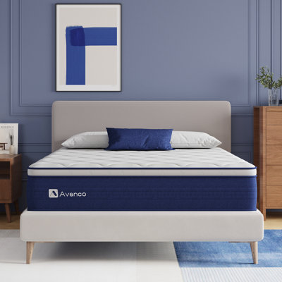 Matelas hybride en mousse viscoélastique gélifiée mi-ferme 14 po Avenco